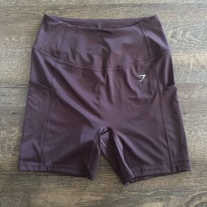 Gymshark Women's Dark Brown Bike Shorts